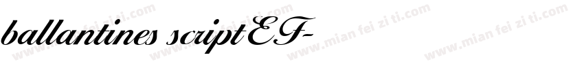 ballantines scriptEF字体转换